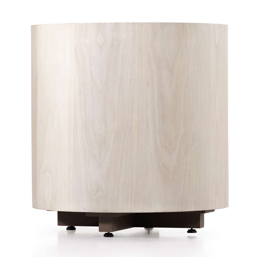 Four Hands - Hudson Round End Table - Ashen Walnut - 107578-003 veiw 2