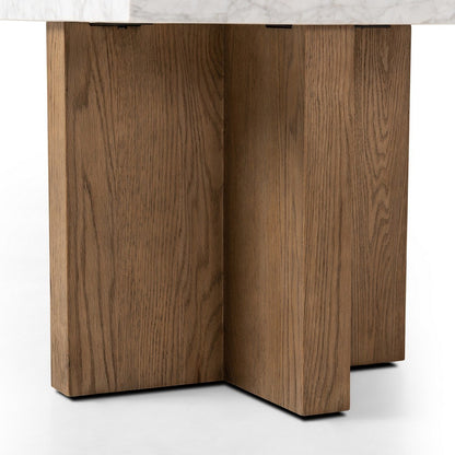 Four Hands - Hughes - Bellamy End Table - White Carrara Marble - 239447-001_CLOSEOUT view 6