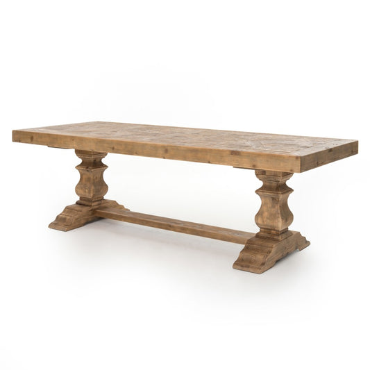 Four Hands - Castle 98in Dining Table - Bleached Pine - CIMP-U2-BP veiw 1