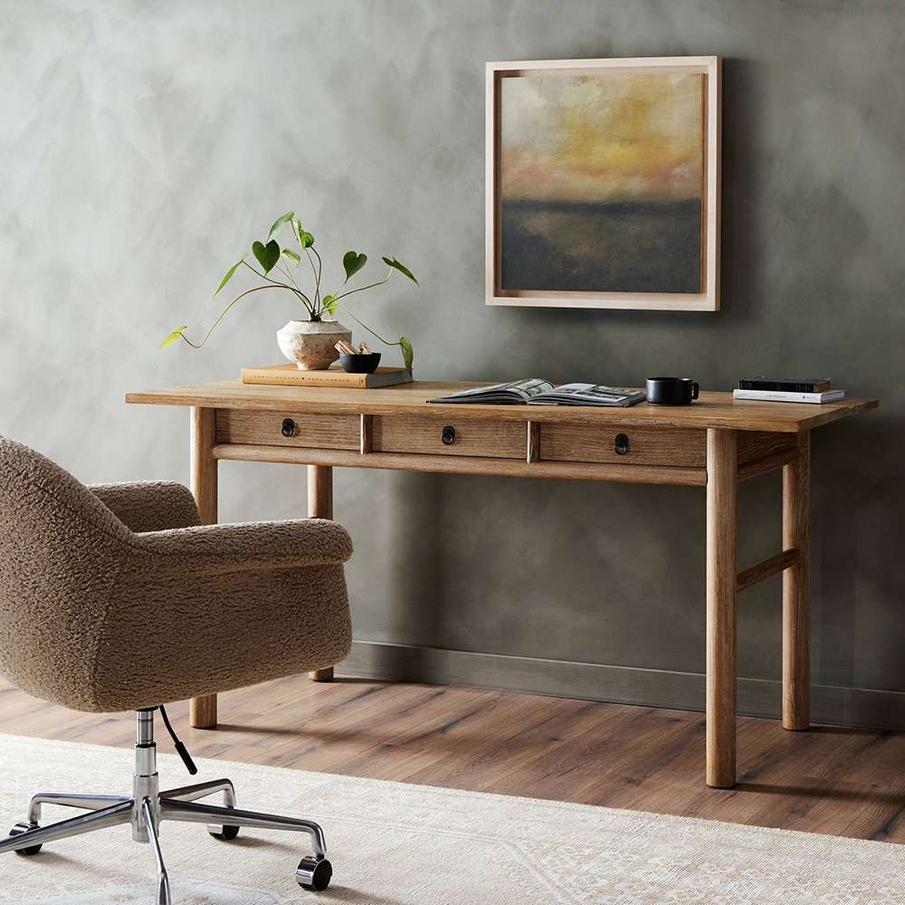 Four Hands - Hughes - Griffith Desk - Whitewash - 239542-001 veiw 4