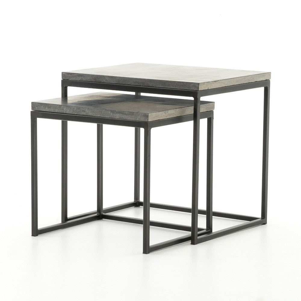 Four Hands - Harlow Nesting End Tables - Bluestone - CIMP-11L veiw 1