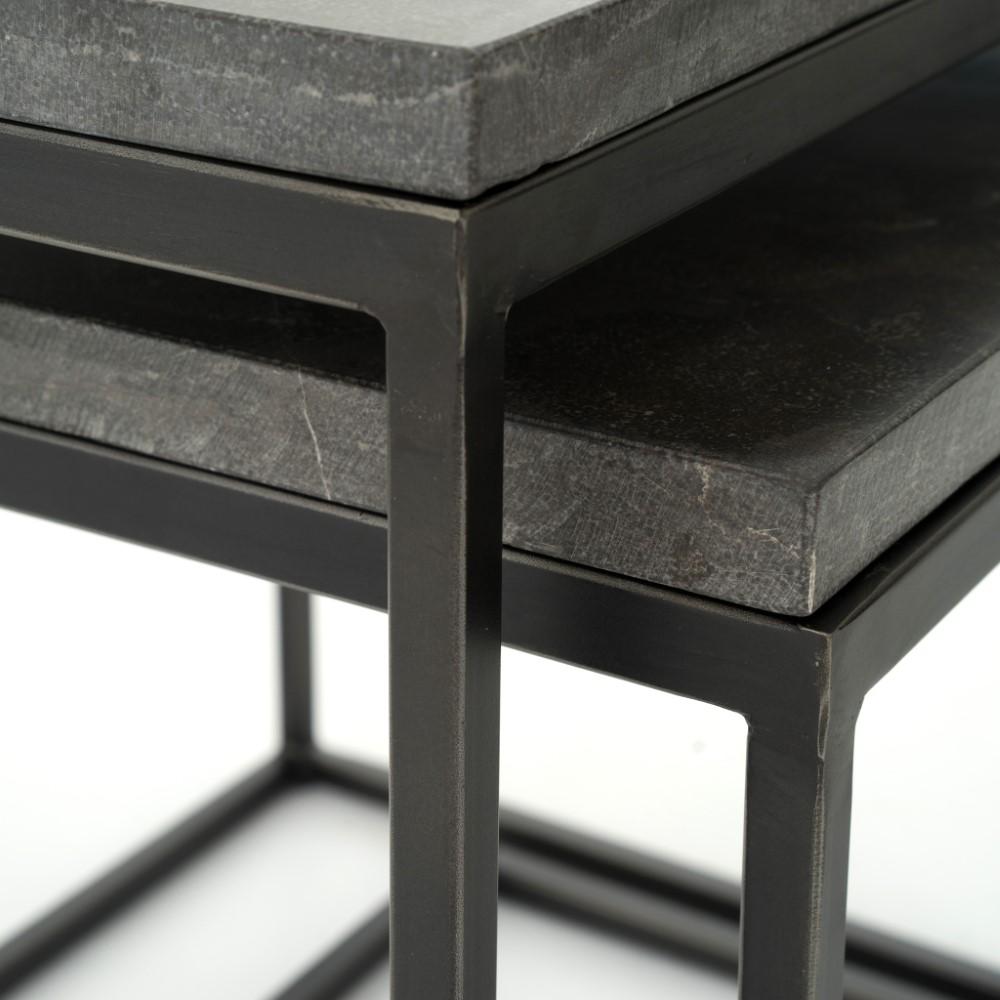 Four Hands - Harlow Nesting End Tables - Bluestone - CIMP-11L veiw 3