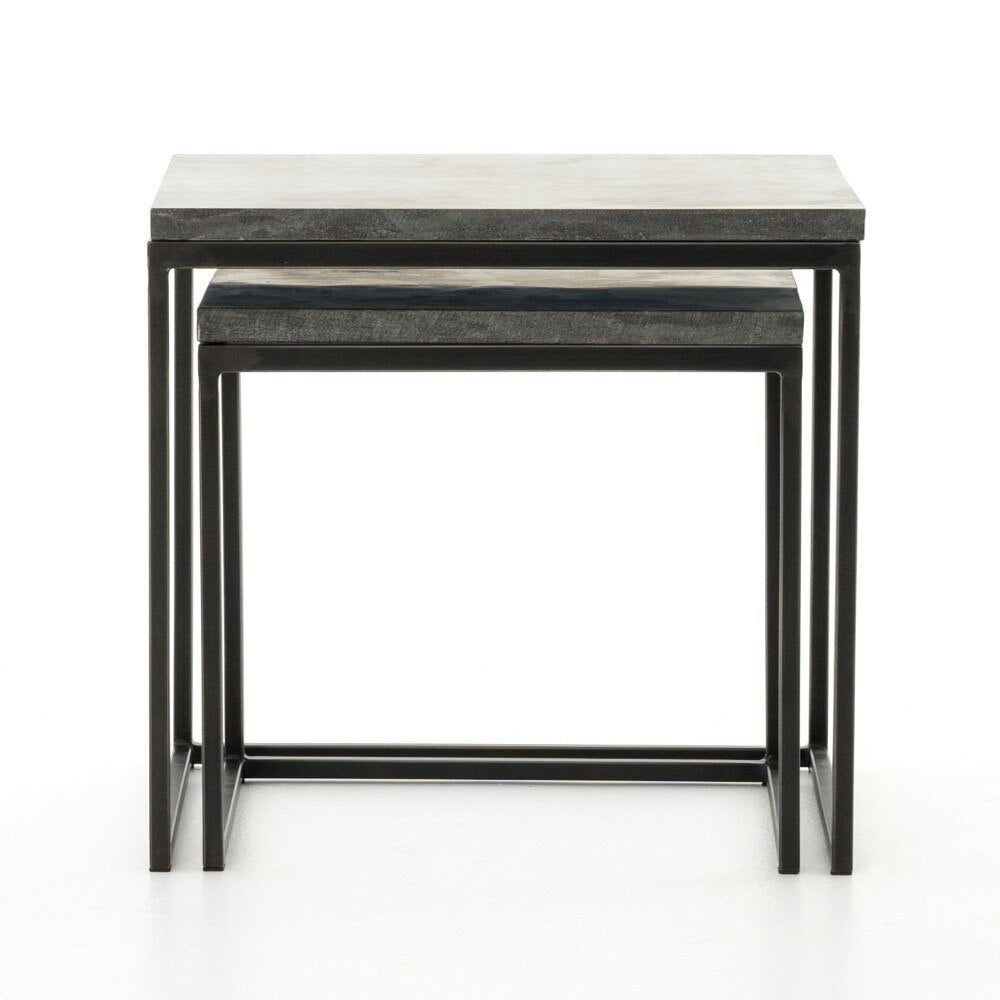 Four Hands - Harlow Nesting End Tables - Bluestone - CIMP-11L veiw 4