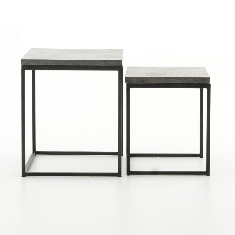 Four Hands - Harlow Nesting End Tables - Bluestone - CIMP-11L veiw 5
