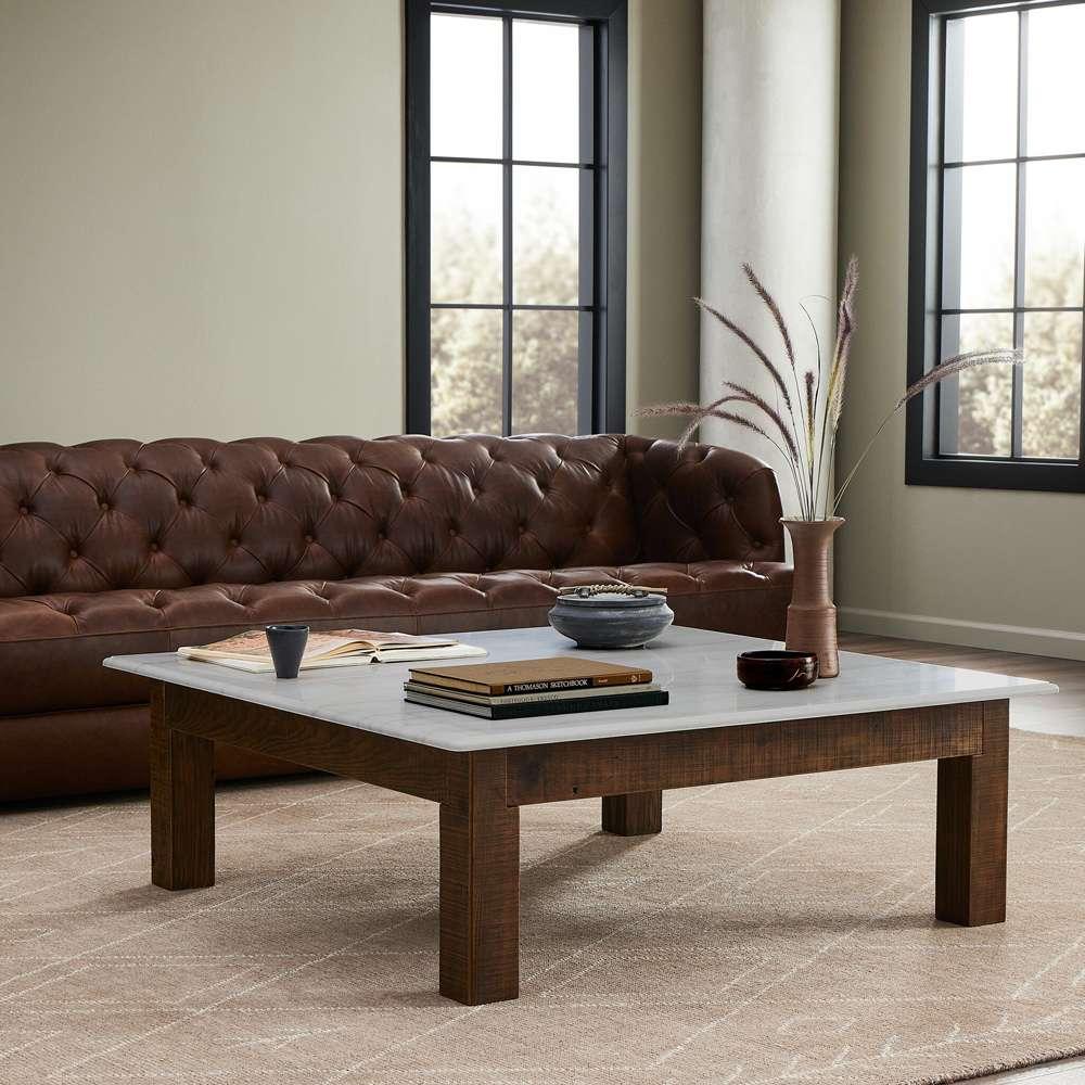 Four Hands - Hughes - Jessa Coffee Table - Waxed Bleached - 237759-002 veiw 11