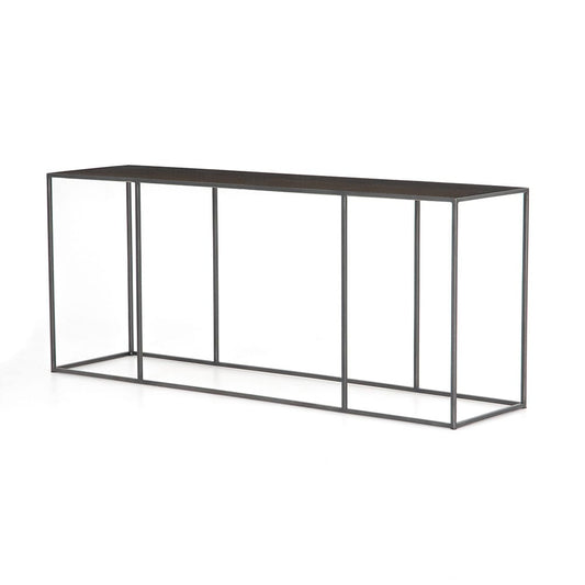 Four Hands - Hughes - Phillip Console Table - Bright Brass Clad - CIMP-140A_CLOSEOUT view 1