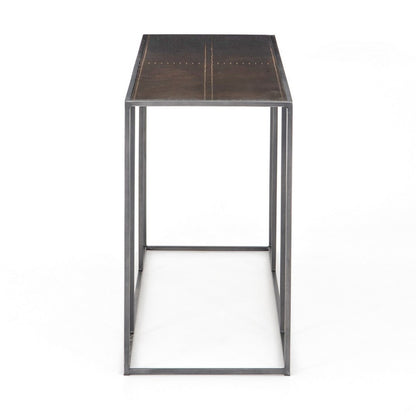 Four Hands - Hughes - Phillip Console Table - Bright Brass Clad - CIMP-140A_CLOSEOUT view 3