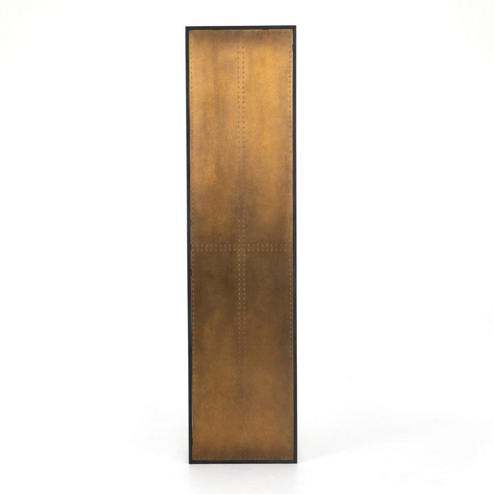 Four Hands - Hughes - Phillip Console Table - Bright Brass Clad - CIMP-140A_CLOSEOUT view 5