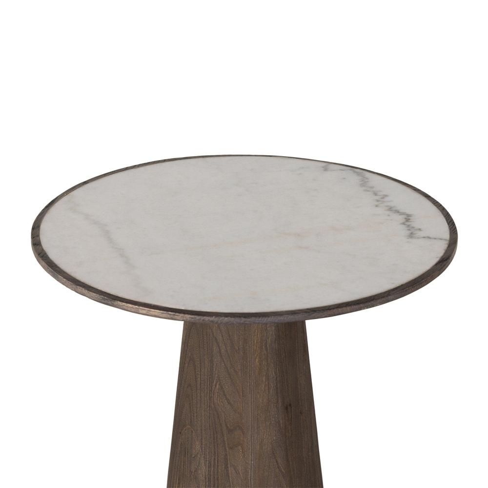 Four Hands - Hughes - Skye End Table - White Marble - 235395-001 veiw 4