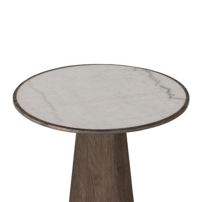 Four Hands - Hughes - Skye End Table - White Marble - 235395-001 veiw 4