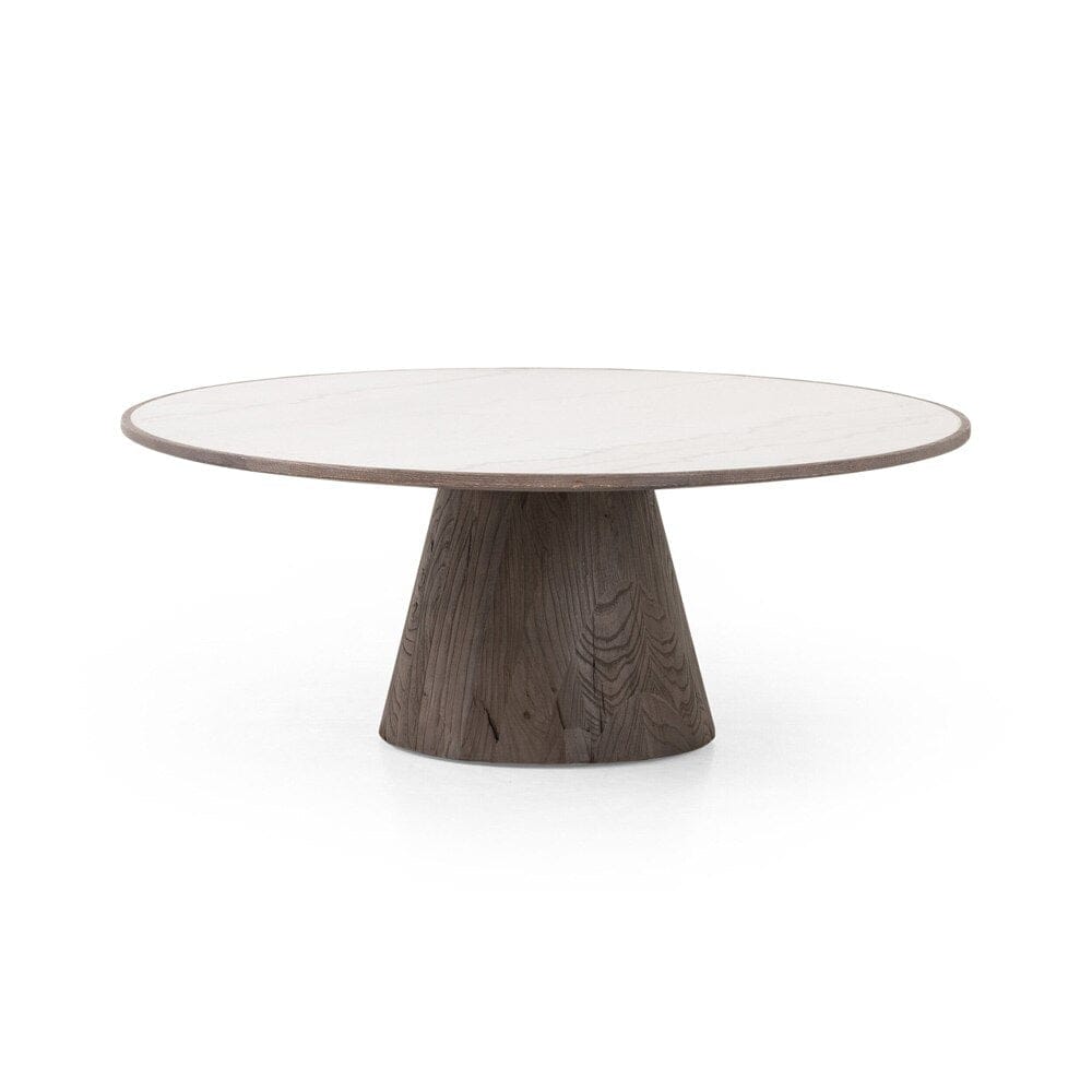 Four Hands - Hughes - Skye Large Coffee Table - White Marble - 232104-001 veiw 1