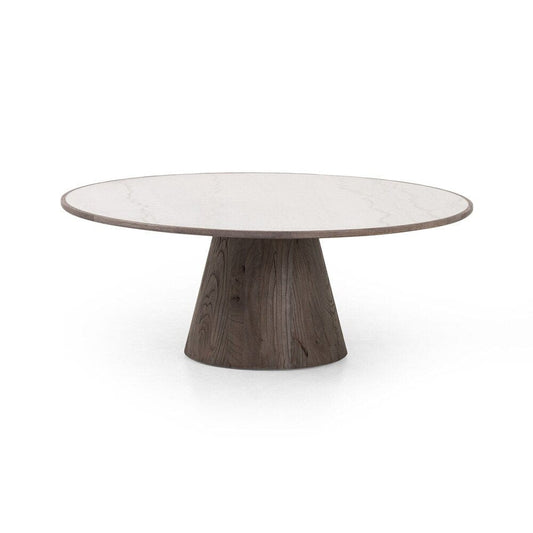 Four Hands - Hughes - Skye Large Coffee Table - White Marble - 232104-001 veiw 2