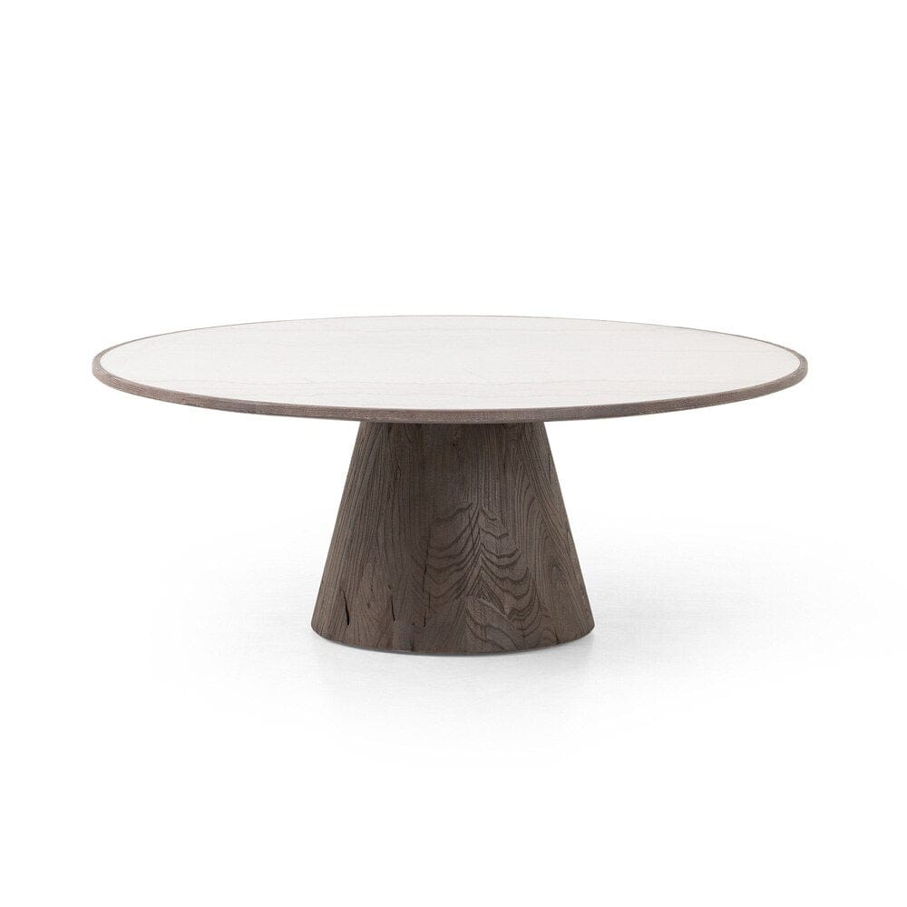 Four Hands - Hughes - Skye Large Coffee Table - White Marble - 232104-001 veiw 3