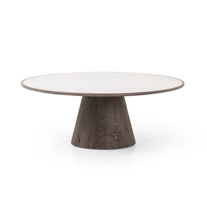 Four Hands - Hughes - Skye Large Coffee Table - White Marble - 232104-001 veiw 3