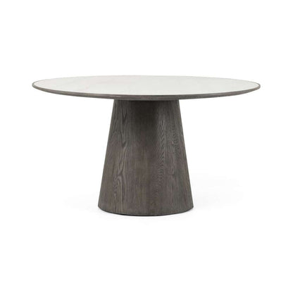 Four Hands - Hughes - Skye Round Dining Table-White Marble - 228008-001 veiw 1