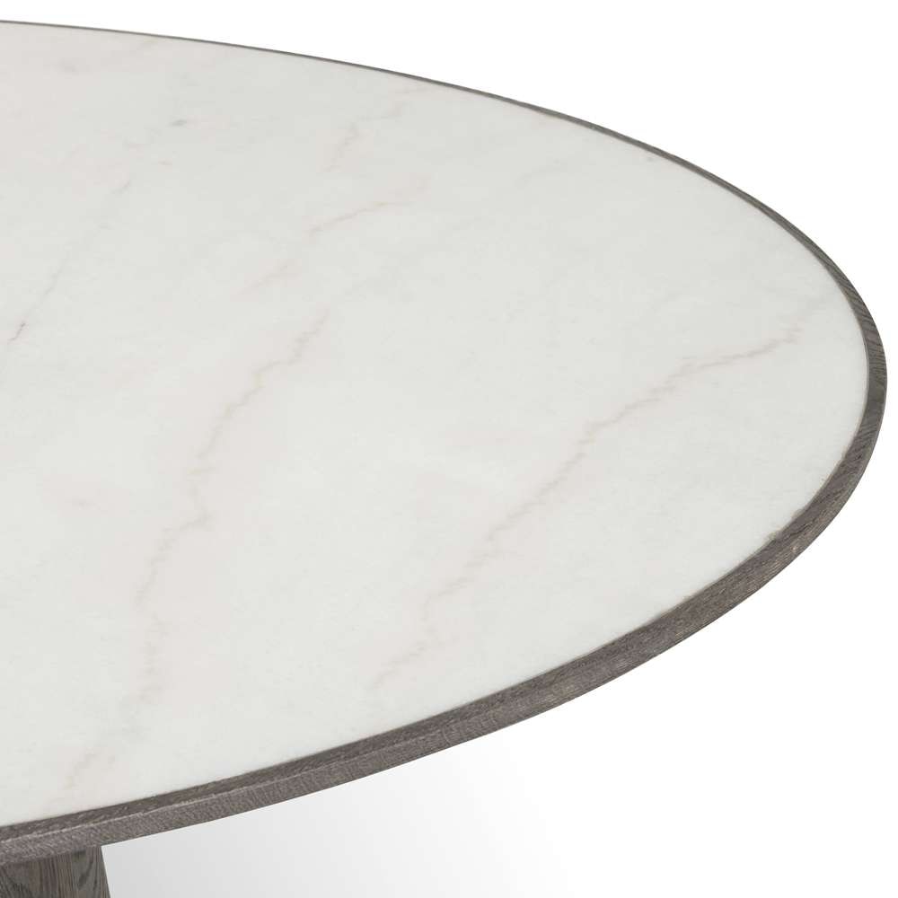 Four Hands - Hughes - Skye Round Dining Table-White Marble - 228008-001 veiw 2