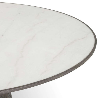 Four Hands - Hughes - Skye Round Dining Table-White Marble - 228008-001 veiw 2