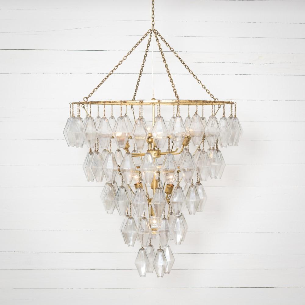 Four Hands - Adeline Large Round Chandelier - Gold Leaf - IHTN-002A veiw 1