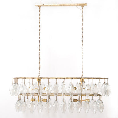 Four Hands - Adeline Rectangular Chandelier - Gold Leaf - IHTN-003A veiw 4