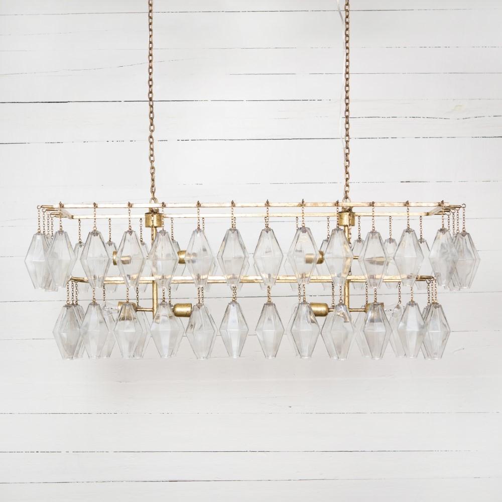 Four Hands - Adeline Rectangular Chandelier - Gold Leaf - IHTN-003A veiw 5