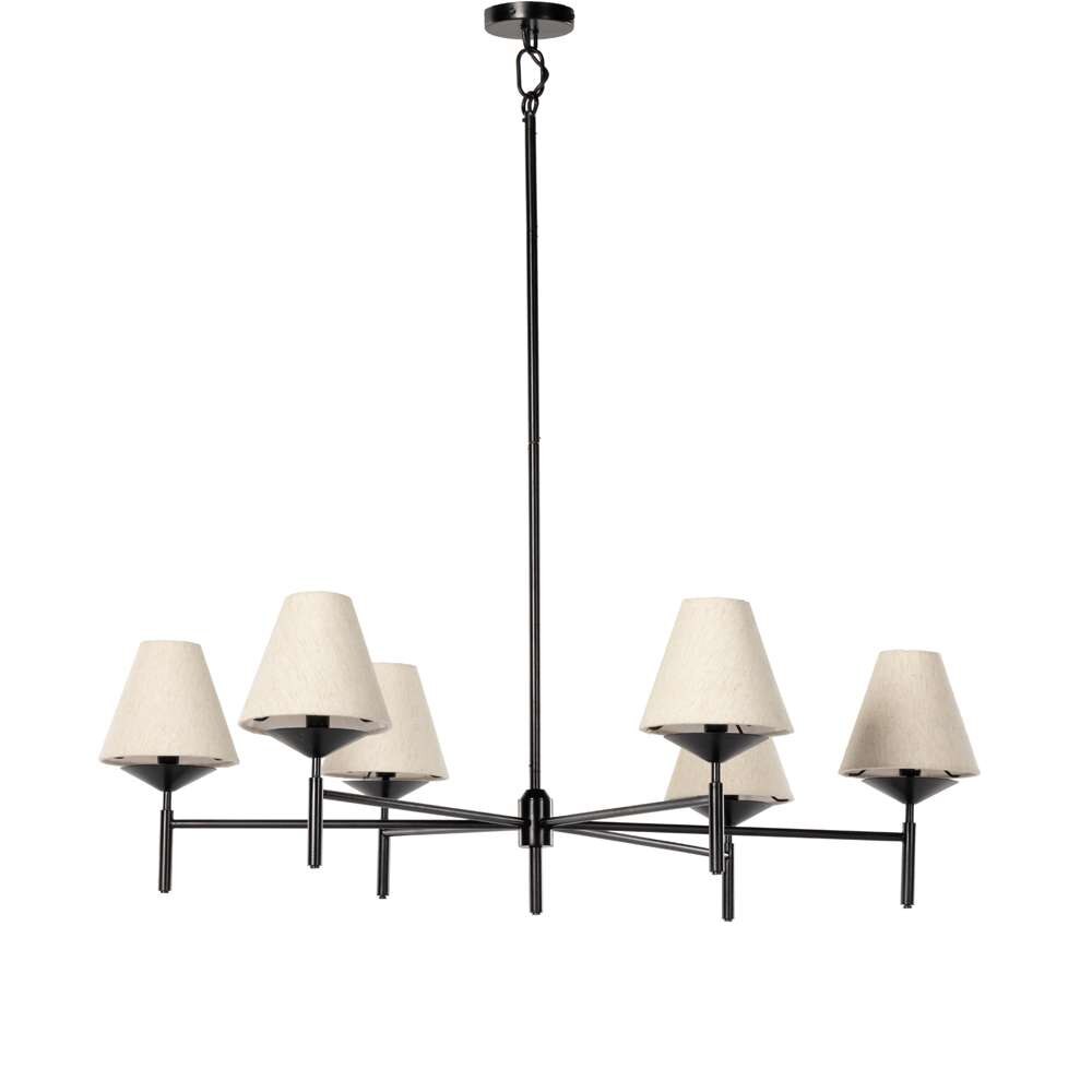 Four Hands - Hutton - Dodie Chandelier-Jet Black - 236830-001 veiw 1