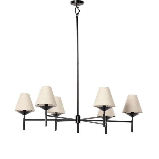 Four Hands - Hutton - Dodie Chandelier-Jet Black - 236830-001 veiw 1