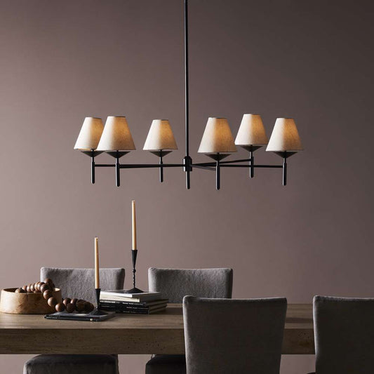 Four Hands - Hutton - Dodie Chandelier-Jet Black - 236830-001 veiw 2