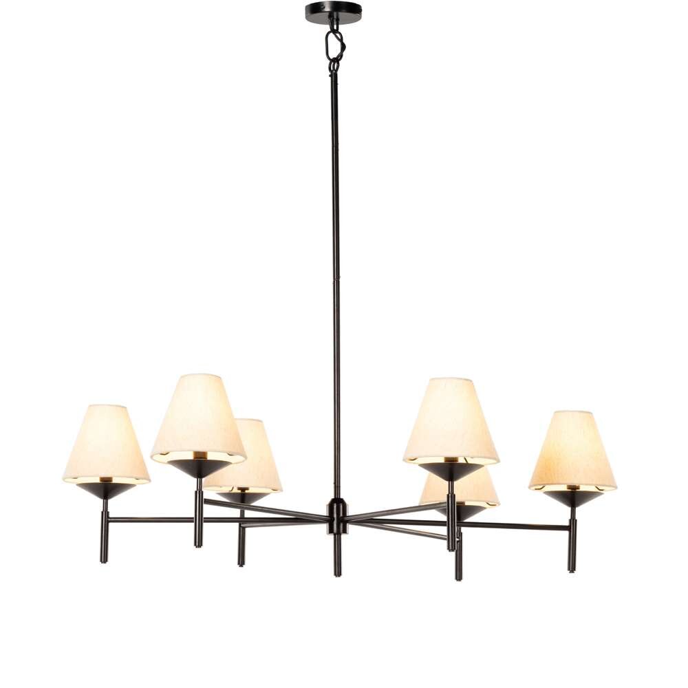 Four Hands - Hutton - Dodie Chandelier-Jet Black - 236830-001 veiw 3