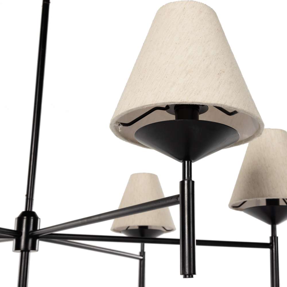 Four Hands - Hutton - Dodie Chandelier-Jet Black - 236830-001 veiw 7
