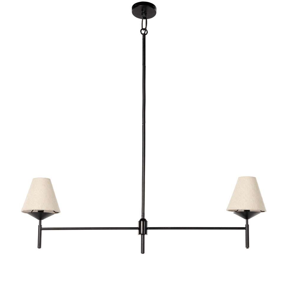 Four Hands - Hutton - Dodie Linear Chandelier-Jet Black - 237406-001 veiw 1