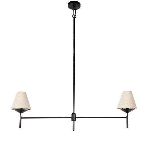Four Hands - Hutton - Dodie Linear Chandelier-Jet Black - 237406-001 veiw 1