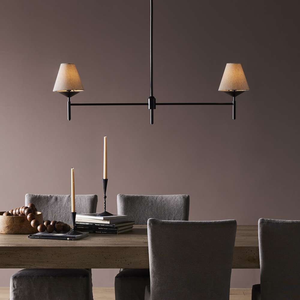 Four Hands - Hutton - Dodie Linear Chandelier-Jet Black - 237406-001 veiw 2