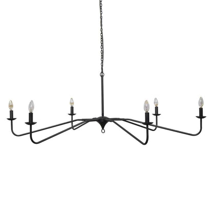 Four Hands - Hutton - Edlyn Chandelier - Antiqued Iron - 236829-001 veiw 1