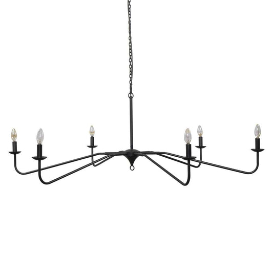 Four Hands - Hutton - Edlyn Chandelier - Antiqued Iron - 236829-001 veiw 1