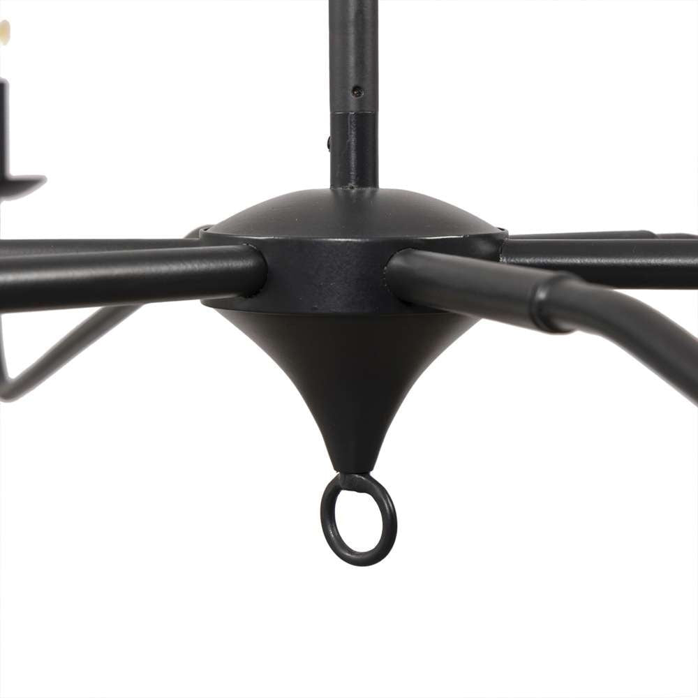 Four Hands - Hutton - Edlyn Chandelier - Antiqued Iron - 236829-001 veiw 2