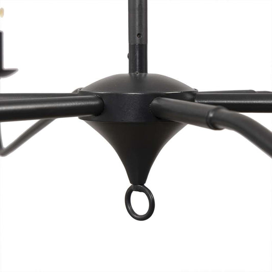 Four Hands - Hutton - Edlyn Chandelier - Antiqued Iron - 236829-001 veiw 2