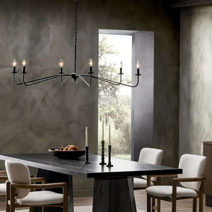 Four Hands - Hutton - Edlyn Chandelier - Antiqued Iron - 236829-001 veiw 7