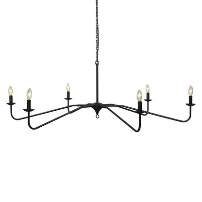 Four Hands - Hutton - Edlyn Chandelier - Antiqued Iron - 236829-001 veiw 9