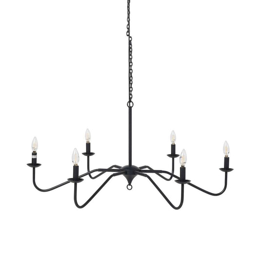 Four Hands - Hutton - Edlyn Small Chandelier - Antiqued Iron - 237407-001 veiw 1