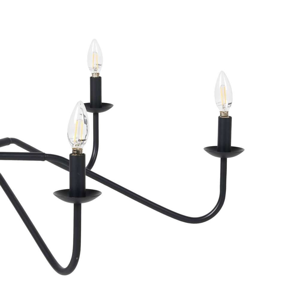 Four Hands - Hutton - Edlyn Small Chandelier - Antiqued Iron - 237407-001 veiw 2