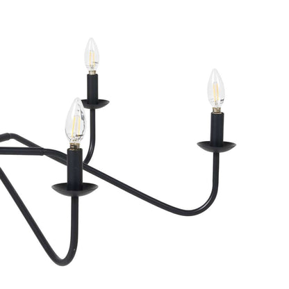 Four Hands - Hutton - Edlyn Small Chandelier - Antiqued Iron - 237407-001 veiw 2