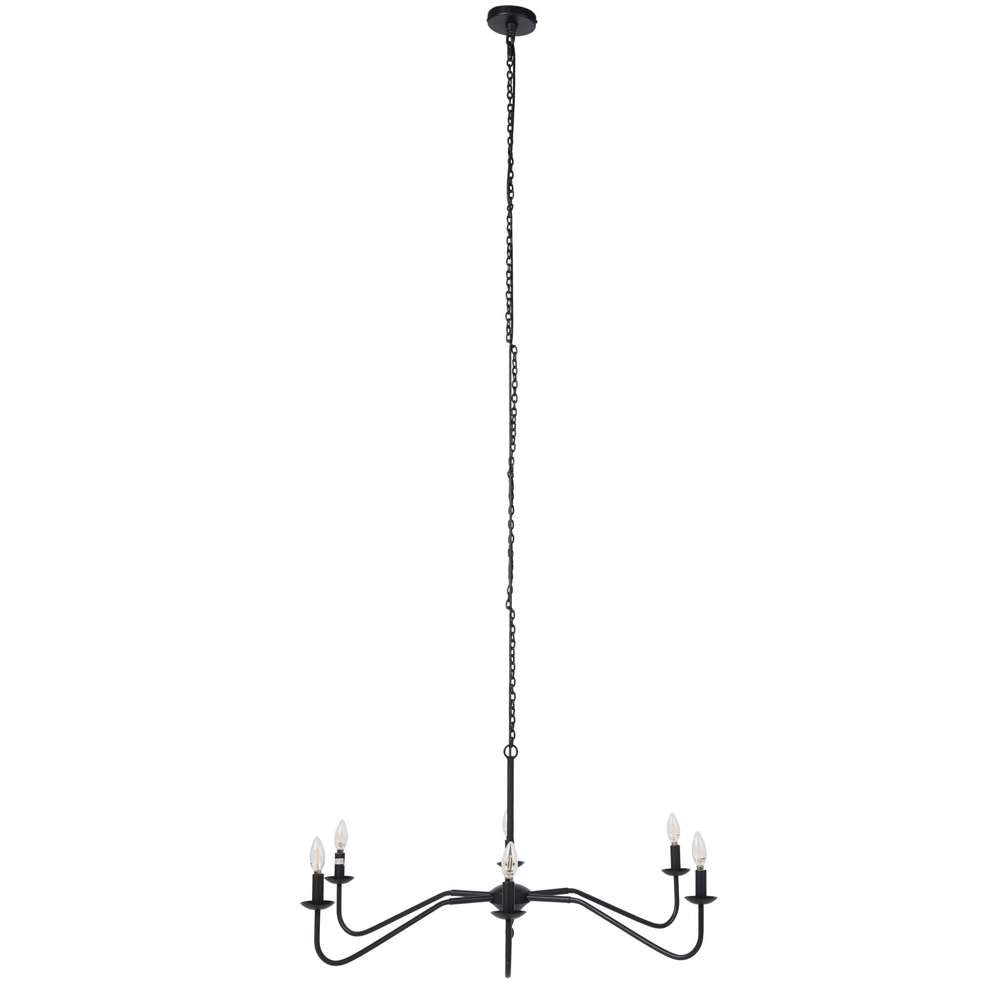 Four Hands - Hutton - Edlyn Small Chandelier - Antiqued Iron - 237407-001 veiw 6