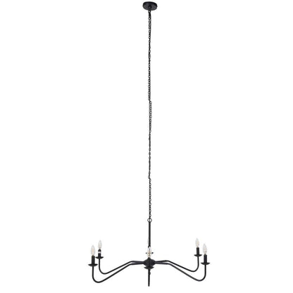 Four Hands - Hutton - Edlyn Small Chandelier - Antiqued Iron - 237407-001 veiw 6