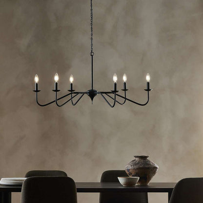 Four Hands - Hutton - Edlyn Small Chandelier - Antiqued Iron - 237407-001 veiw 8
