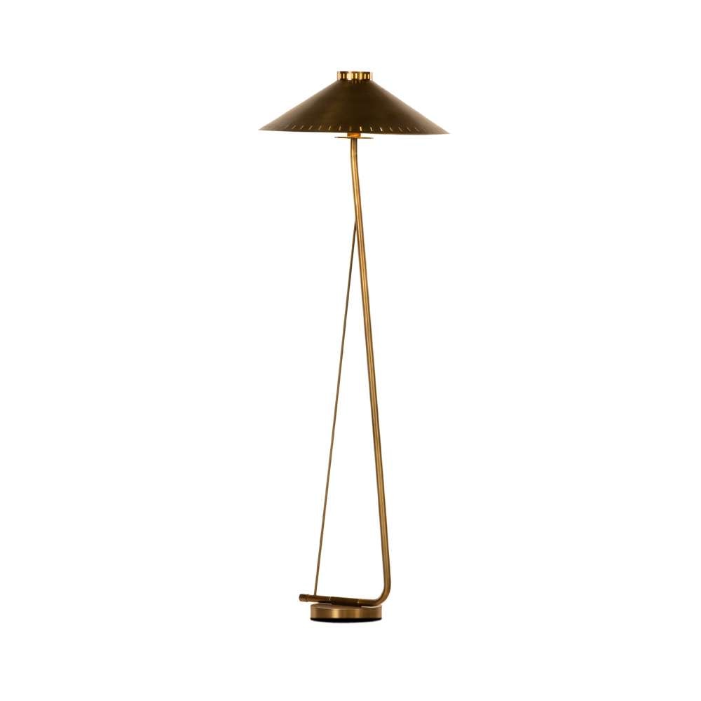 Four Hands - Hutton - Egon Floor Lamp-Antique Brass Iron - 232799-002 veiw 3