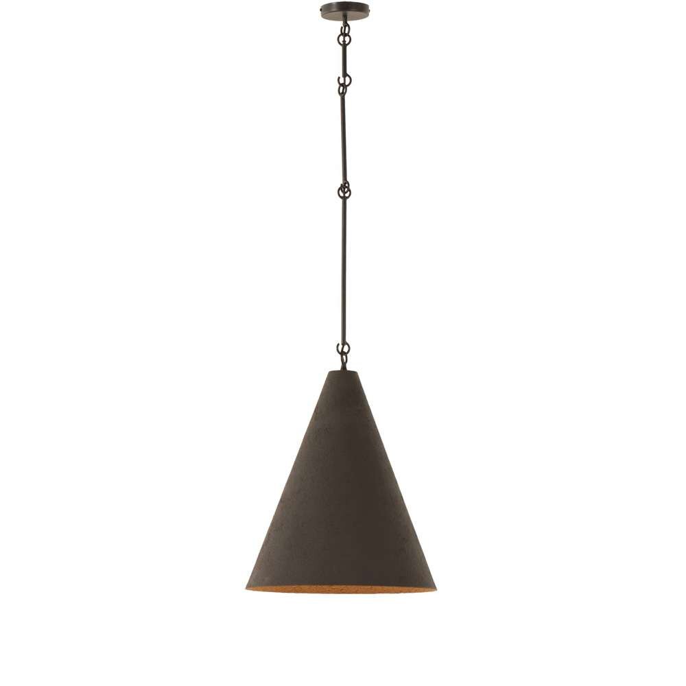 Four Hands - Hutton - Grazia Pendant - Matte Black Plaster - 233068-004 veiw 7
