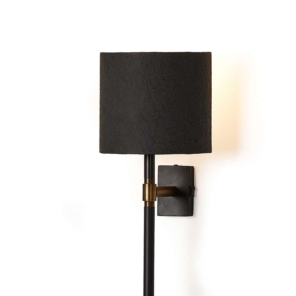 Four Hands - Hutton - Maurice Sconce - Matte Black Plaster - 239410-001 veiw 7