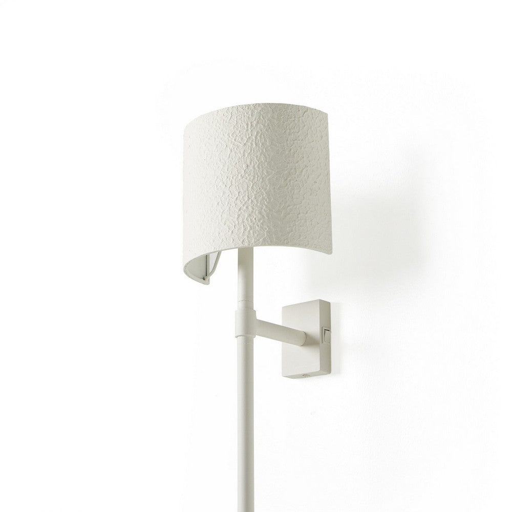 Four Hands - Hutton - Maurice Sconce - Matte White Plaster - 239410-002_CLOSEOUT view 5