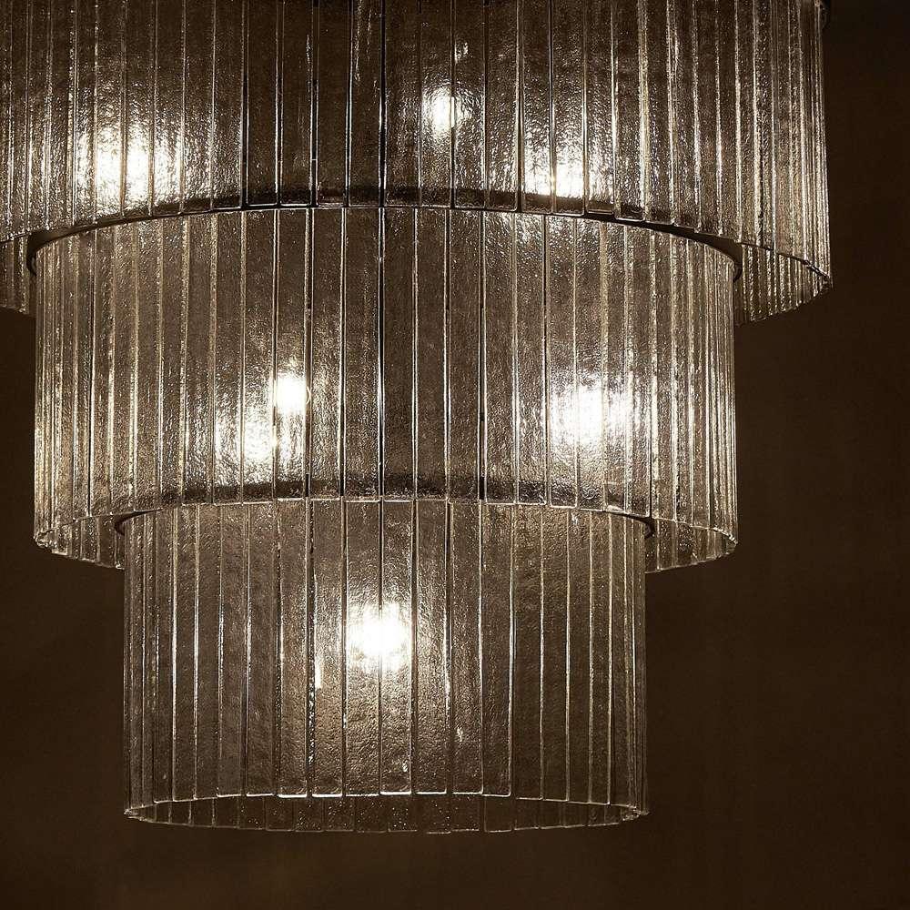 Four Hands - Hutton - Meredith Large Chandelier - Clr Txt Glass - 237709-002 veiw 3