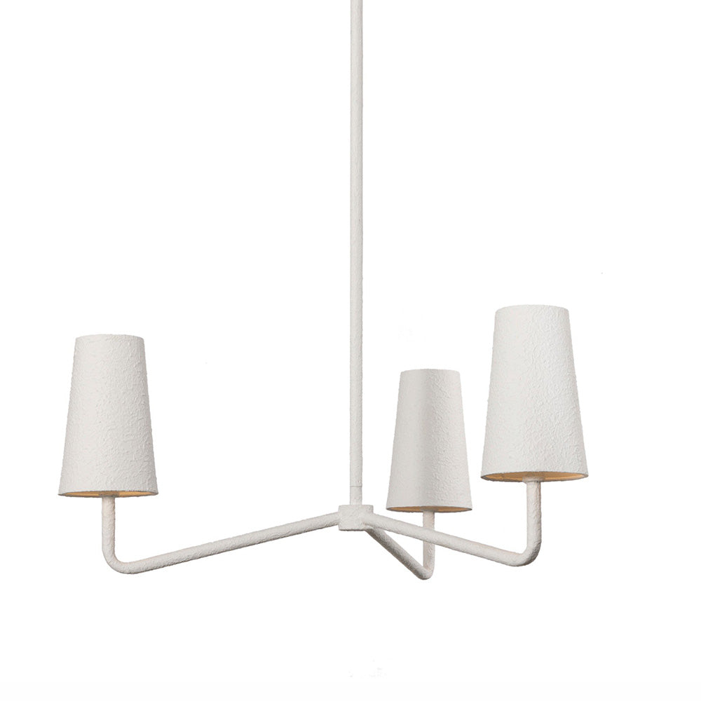 Four Hands - Hutton - Vincennes Chandelier - Matte White Plaster - 247959-001_CLOSEOUT view 2